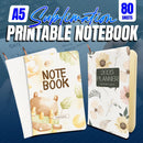 A5 SIZE SUBLIMATION PRINTABLE NOTEBOOK ( 80 SHEETS )