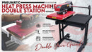 CUYI Double Station Pneumatic Heat Press