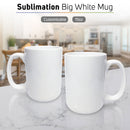 Quaff Big Sublimation Ceramic Mugs 15oz [36pcs]