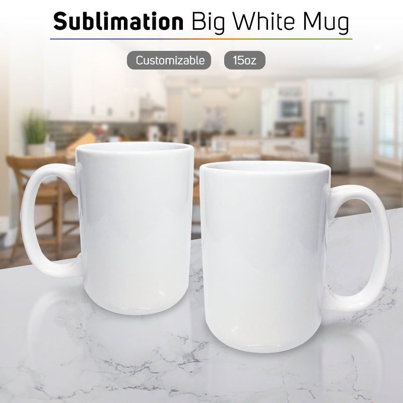 Quaff Big Sublimation Ceramic Mugs 15oz [36pcs]