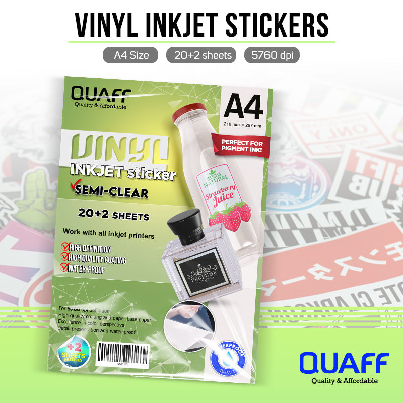 Vinyl Inkjet Sticker [Waterproof]