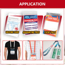 5 Pcs A6 Id Card Holder Case With Zip Lock Waterproof Vertical