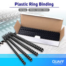 Plastic Ring Binding Black A4 Size Spring Binder 100pcs Per Pack 10 Mm 12 14mm