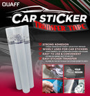 QUAFF Transfer Tape Glossy  24" with white backing