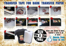 QUAFF Transfer Tape For Us Dark Paper