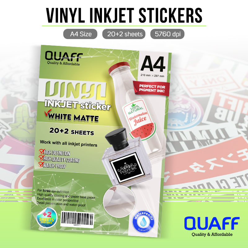 Vinyl Inkjet Sticker [Waterproof]